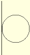 A Tangent relationship is set implicitly between the circle and the line..