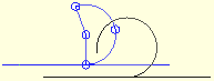 Modifying any of the objects keeps its tangency with the other.