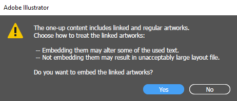 Linking or Embedding Artworks