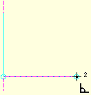 Consecutively drawing the second line, perpendicular to the previous one.