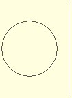 A circle and a line, not intersecting.